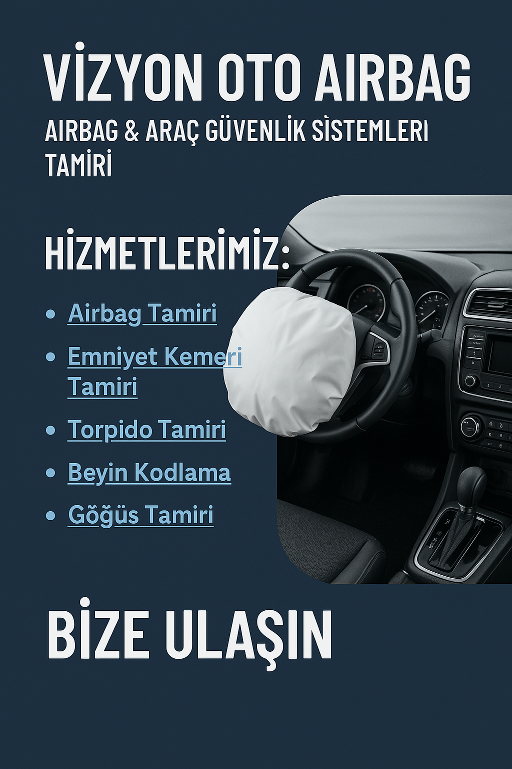 Hava Yastığı Tamiri ve Araç Güvenlik Sistemleri